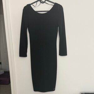 A/X Armani Exchange Black Long Sleeve Dress